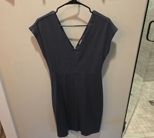 Express Deep Green V Neck Dress